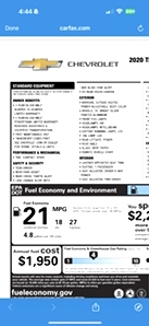 2020 Chevy Traverse 3.6 FWD