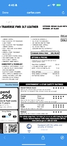 2020 Chevy Traverse 3.6 FWD