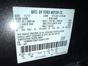 2018 Ford Explorer XLT AWD